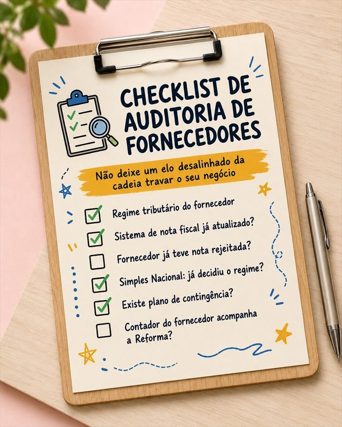 Capa do Bônus 1: Checklist de Auditoria de Fornecedores