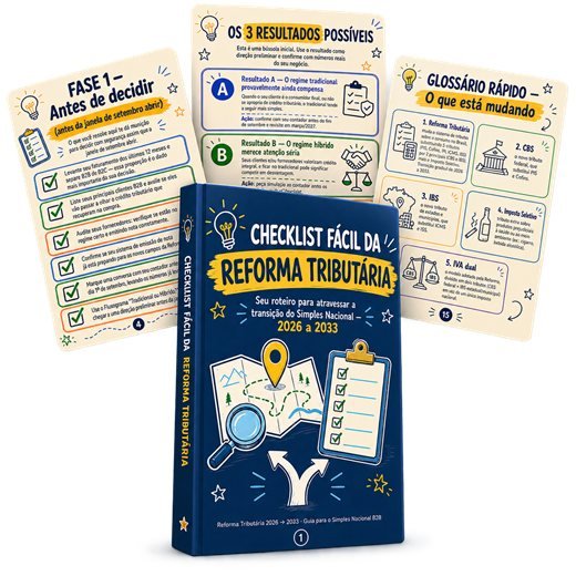Mockup do Plano Básico: Checklist Fácil da Reforma Tributária