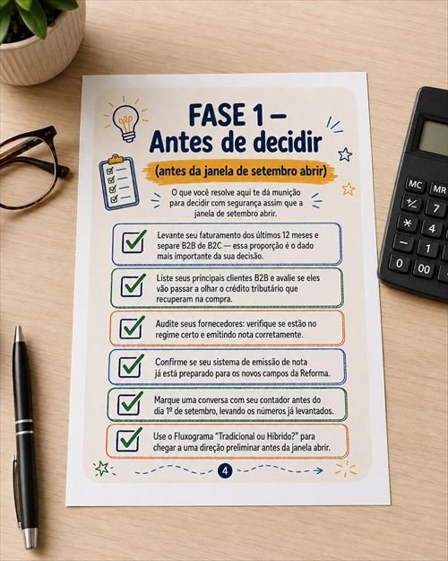 Pessoa usando o Checklist Fácil da Reforma Tributária